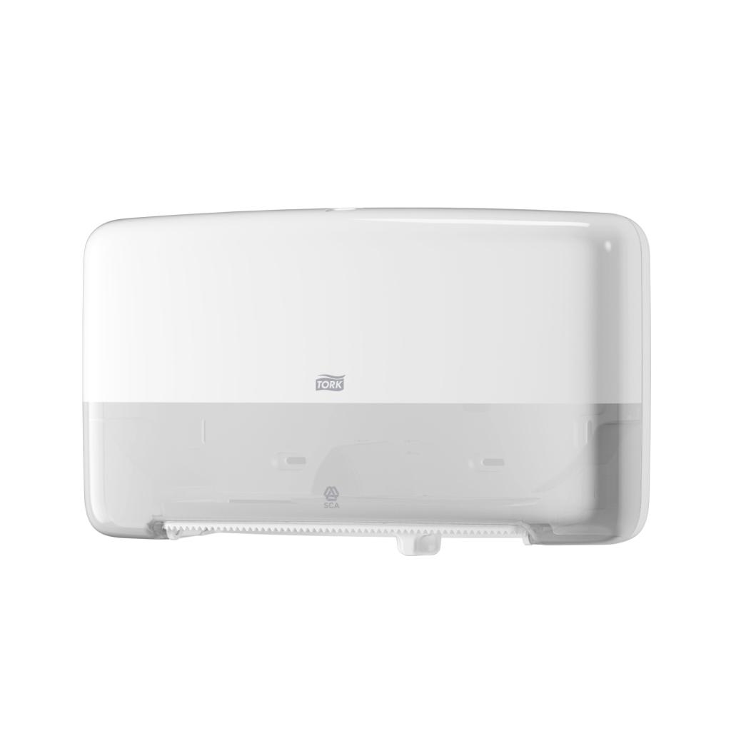 TORK TOILETROL DISPENSER T2 TWIN MINI WIT