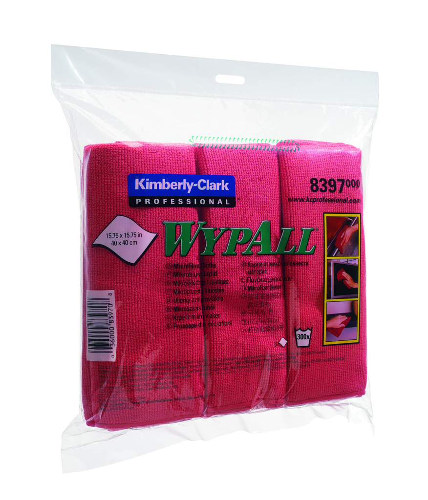 WYPALL MICROVEZELDOEK ROOD 6ST C8397