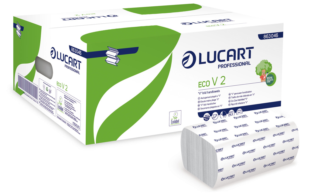 LUCART HANDDOEKEN ECO V2 20*190V 2L