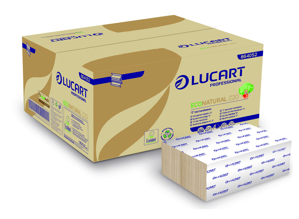 LUCART HANDDOEKEN ECONATURAL Z20 15*200V 2L