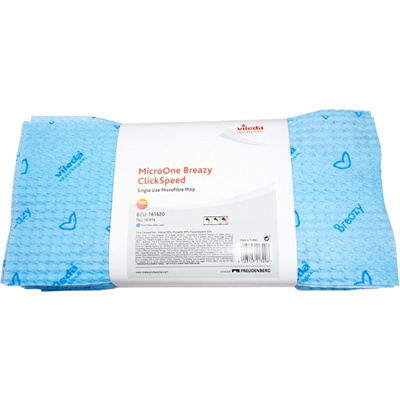 VILEDA BREAZY MICROVEZELDOEK BLAUW 25ST