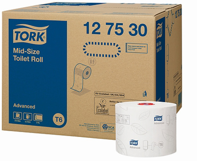 TORK TOILETPAPIER T6 WIT 2L 100M 27RL