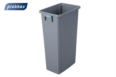 SORTEERAFVALBAK RECHTH. 80L GRIJS