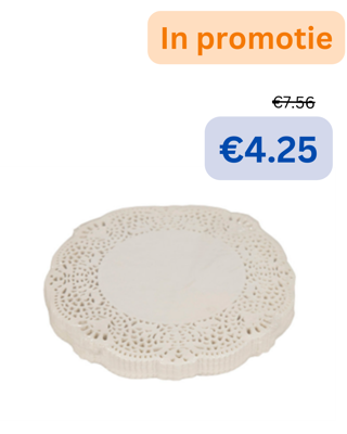 KANTJES ROND 30CM PERFO 250ST