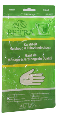 HUISHOUDHANDSCHOEN GEEL S--