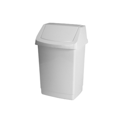 POUBELLE SWING 50L BLANC