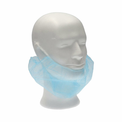 BAARDMASKER MET 2 ELASTIEKEN BLAUW 100ST