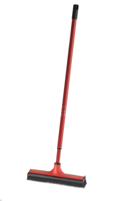 RUBBEREN BORSTEL MET WISSER EN TELEST. ROOD