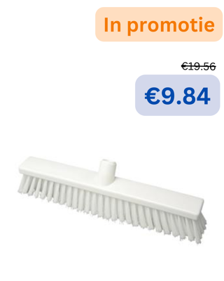 HCS VEEGBORSTEL ZACHT WIT 40CM