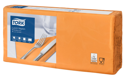 TORK LUNCH NAPKIN ORANGE 477843