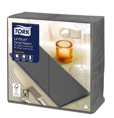 TORK LINSTYLE ANTHRACITE 1/8 FOLDED 12*50ST