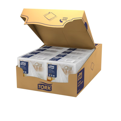 TORK SERVET LINSTYLE WIT 39*39CM 12*50ST