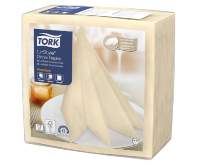 TORK SERVET LINSTYLE CREAM 39*39CM 12*50ST
