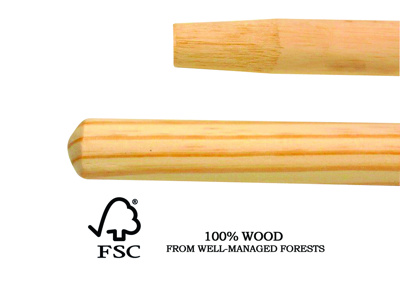 BORSTELSTEEL HOUT 140CM