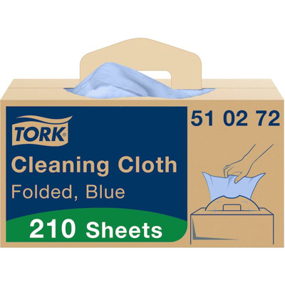 TORK CLEANING CLOTH HANDY BOX BLUE
