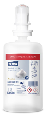 TORK HANDZEEP S4 ANTIBAC SCHUIM 6*1L NOTIF1243