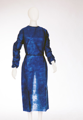 TABLIER NON WOVEN BLEU 10*10PCS