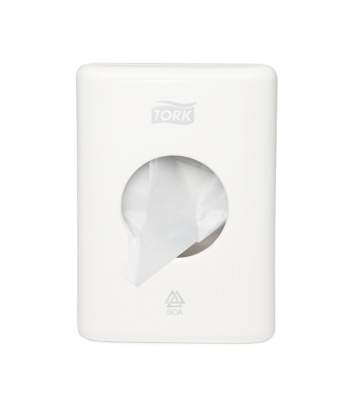TORK SANITARY TOWEL BAG DISPENSER WHITE