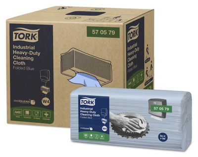 TORK IND HEAVY CLEANING CLOTH BLAUW 4*60ST
