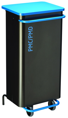 NOMADE MOBIELE PEDAALEMMER 110L GRIJS-BLAUW