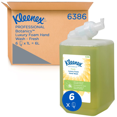 KLEENEX FRESH LUXE SCHUIMZEEP 6*1L C6386