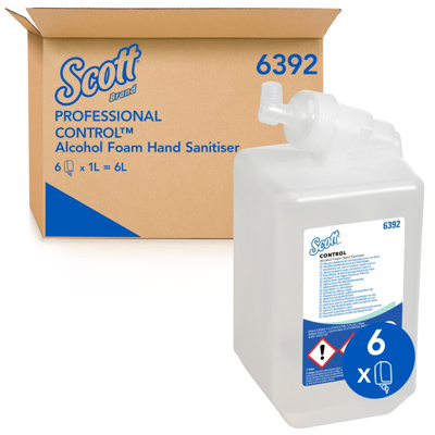 SCOTT ALCOHOL FOAM SANITISER 6*1L C6392