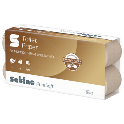 SATINO PURESOFT TOILETPAPIER 48R*400V 2L