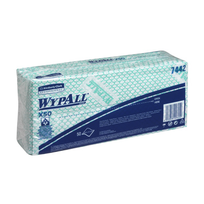WYPALL X50 WERKDOEK GROEN 6*50ST C7442