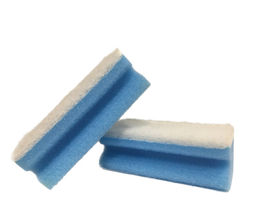 SCHUURSPONS BLAUW/WIT--