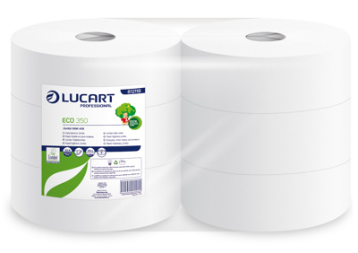 LUCART TOILETPAPIER JUMBO ECO 6*350M 2L