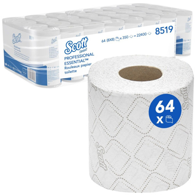 SCOTT ESSENTIAL TOILETTISSUE 8*8R 2L C8519
