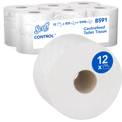 SCOTT TOILETTISSUE CENTERFEED 2L 12R C8591