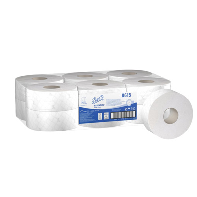 PAPIER TOILETTE MINI JUMBO WIT 12*200M 2L C8615