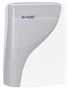 LUCART DISPENSER SLIM HANDDOEK WIT
