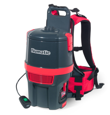 NUMATIC RUGSTOFZUIGER + 1 BATTERIJ RSB150-NX
