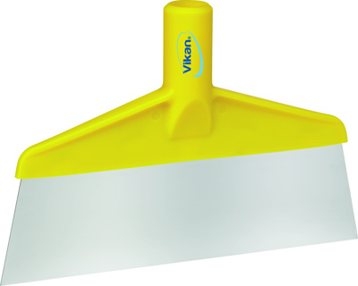 VIKAN VLOERSCHRAPER GEEL RVS BLAD 26CM