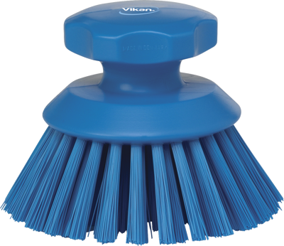 VIKAN WERKBORSTEL ROND HARD BLAUW