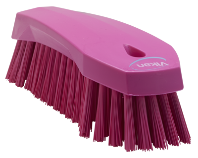 VIKAN HANDSCHUURBORSTEL HARD ROZE 20,5CM