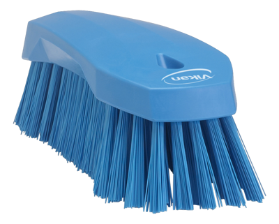 VIKAN HANDSCHUURBORSTEL HARD BLAUW 20,5CM