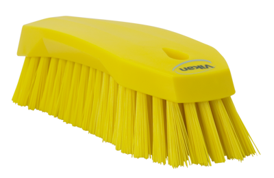 VIKAN HANDSCHUURBORSTEL HARD GEEL 20,5CM