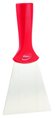 VIKAN HANDSCHRAPER SCHROEFDRAAD ROOD RVS