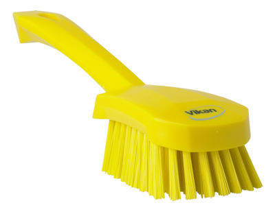 VIKAN HANDBORSTEL HARD GEEL 27CM