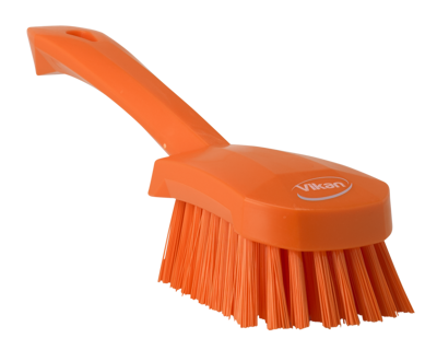 VIKAN HANDBORSTEL HARD ORANJE 27CM