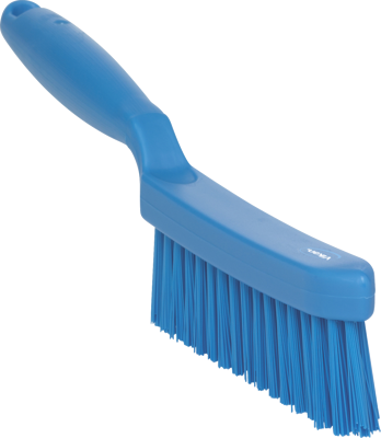 VIKAN SMALLE BORSTEL HARD BLAUW 27CM