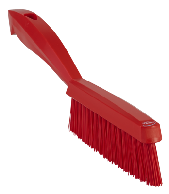 VIKAN SMALLE BORSTEL HARD ROOD 30CM