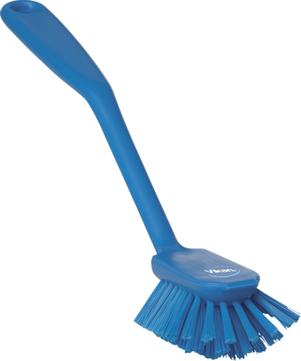 VIKAN AFWASBORSTEL MEDIUM BLAUW 28CM