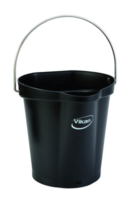 VIKAN EMMER ZWART 6L
