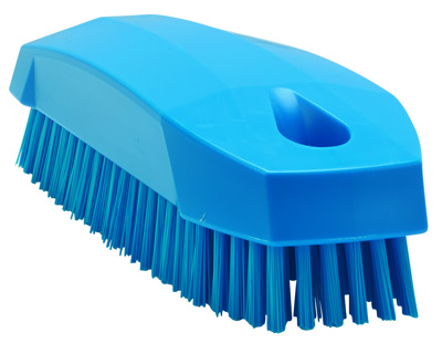 VIKAN NAGELBORSTEL HARD BLAUW 11,5CM