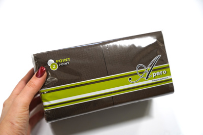 SERVET P2P 20*20 1/4 CHOCOLADE 16*125ST