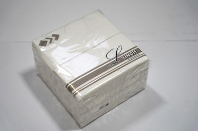 SERVETTEN 33*33 WIT KOPVOUW 2L 20*100ST